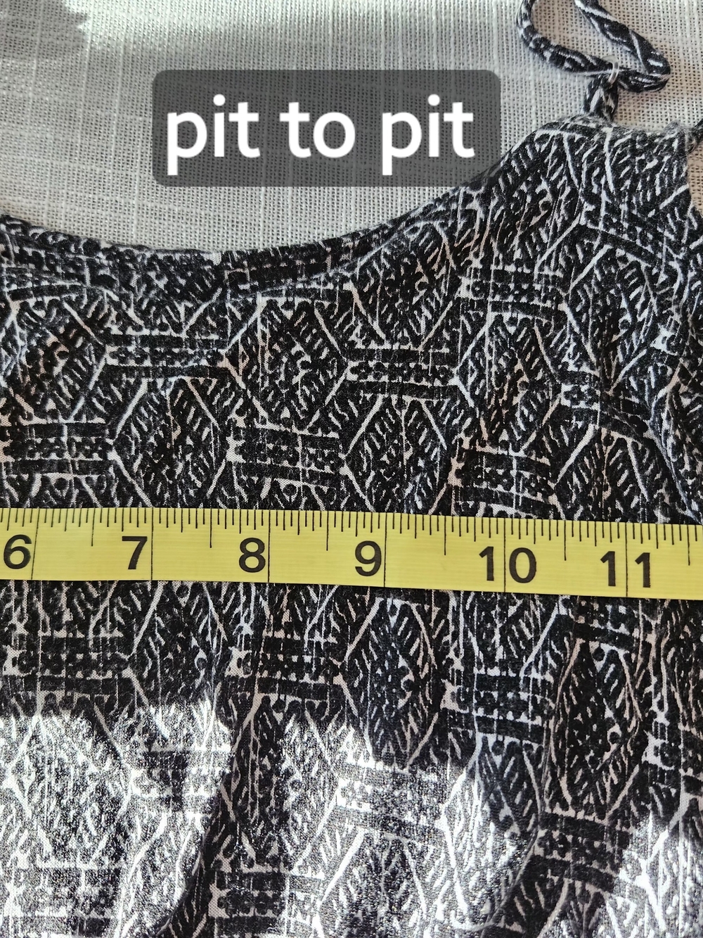 LUSH Maxi Dress – Black & White Geometric Print - Picture 10 of 12